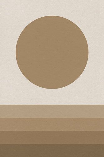 Japandi in aardetinten. Abstracte minimalistische Zen-kunst VIII