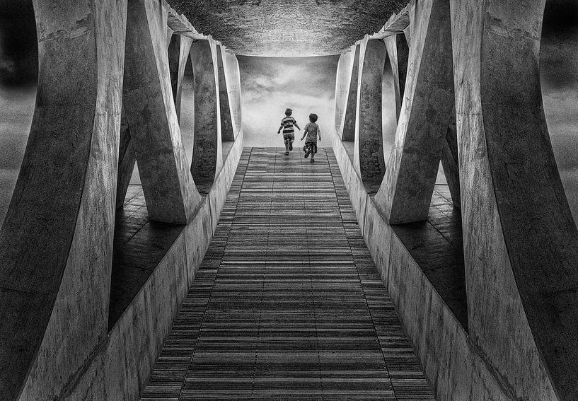 La  lumière dans le tunnel par Marcel van Balken