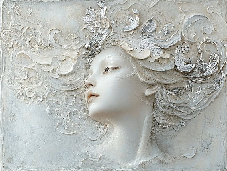 Silberne Eleganz von ARTEO Gemälde