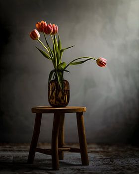 Stilleben mit Tulpen