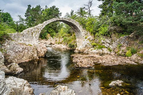 Brug bij Carrbridge in Schotland