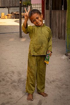 Kinderen, Mabul Island, Maleisie van Travel Tips and Stories