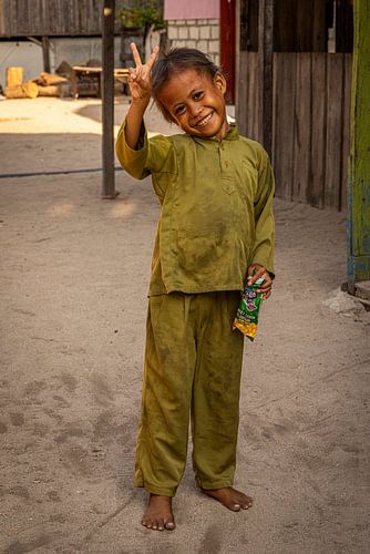 Les enfants de l'île Mabul en Malaisie