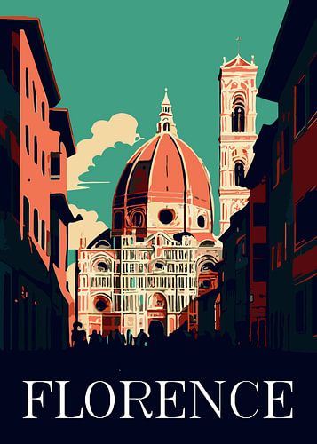 Firenze Italië Duomo Silhouet