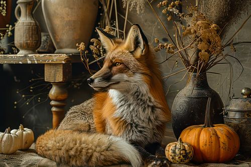 Stilleben eines Fuchses