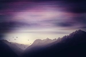 Alpen im Morgendunst - Kunstfotografie