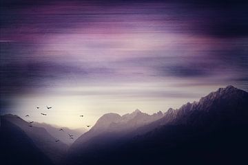 Les Alpes dans la brume matinale - Photographie d'art sur Dirk Wüstenhagen