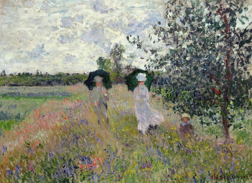 Claude Monet,Promenade bei Argenteuil von finemasterpiece