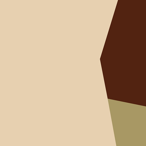Geometrische wanddecoratie in Mid-Century Modern-stijl. Set van 2. Nr. 2
