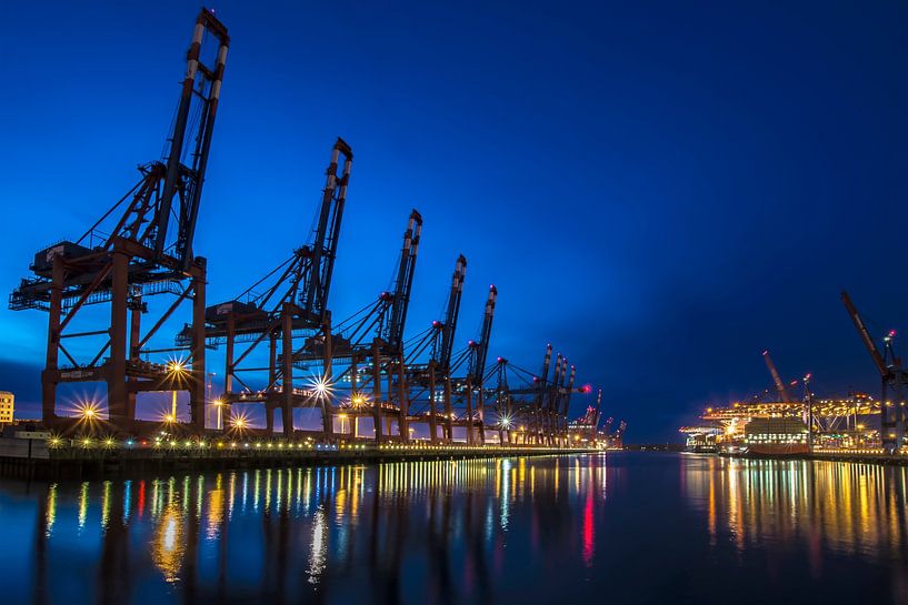 Container port Hamburg by Alexander Schulz