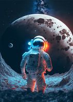 Mars Poster Aarde Astronaut