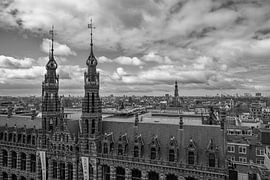 Skyline west side of Amsterdam by Peter Bartelings