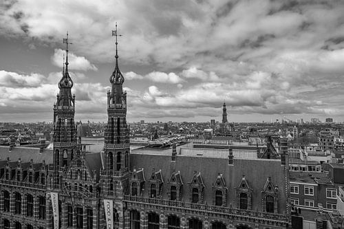 Skyline west side of Amsterdam