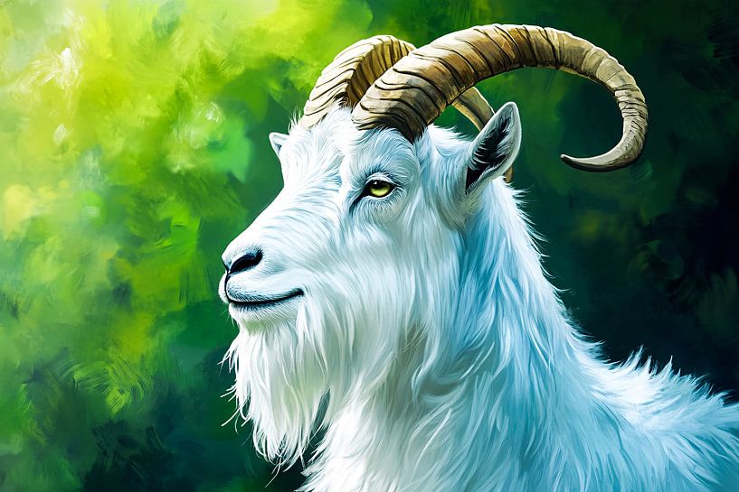 Majestueuze geit in de natuur van Art & Soul Creations