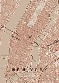 Stadtplan von New York von Stef van Campen