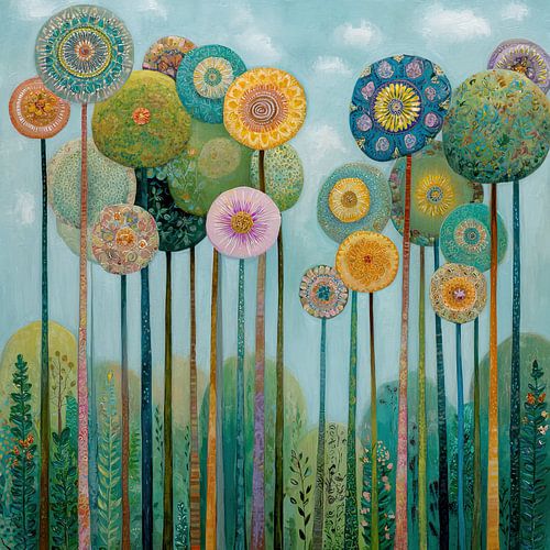 Arbres colorés | Forêt fantaisiste