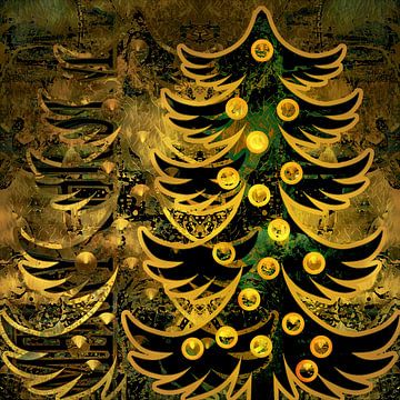 De Gouden  Kerstboom van Helga Blanke