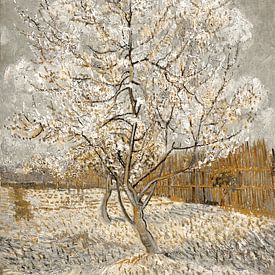 Der rosa Pfirsichbaum Vincent van Gogh im modernen Look Nr. 1 von Kjubik