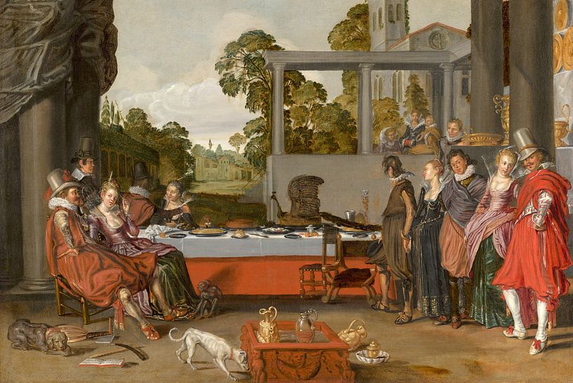 Merry company in the open air, Willem Buytewech by Masterful Masters
