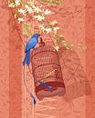 Blue bird van Ingrid Joustra thumbnail