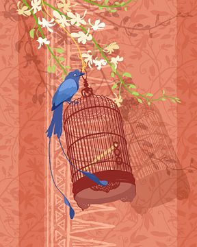 Blue bird [blauer Vogel] von Ingrid Joustra