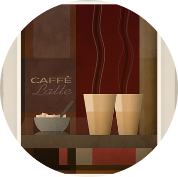Caffe Latte - Art Deco van Joost Hogervorst