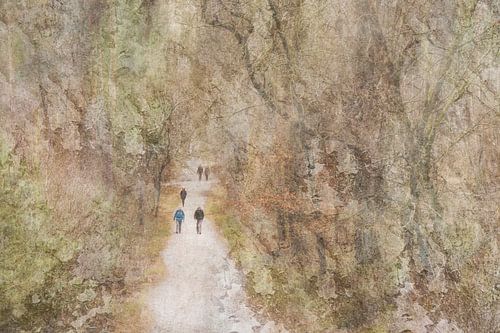 Fairytale forest Fine-art painting with photos