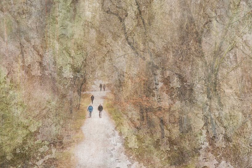 Sprookjesachtig bos Fine-art schilderen met foto's van Marianne van der Zee