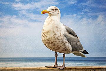 Seagull by Wonderful Art