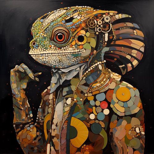 Chamäleonmann moderner Stil