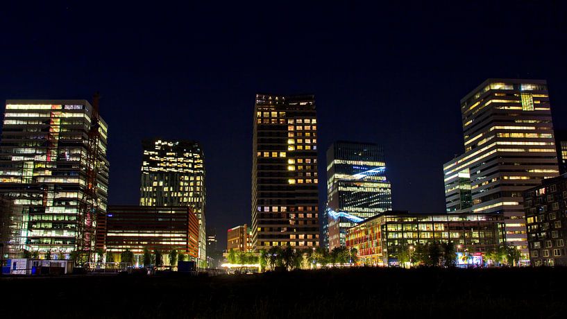 Skyline Amsterdam Zuidas van Dick Vermeij