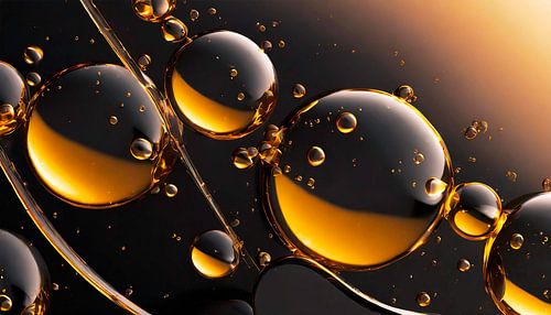 Air bubbles in yellow