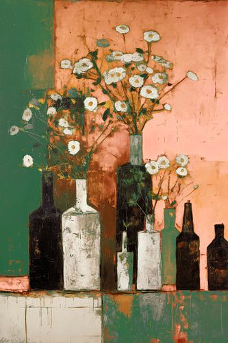 Bottles And Flowers
