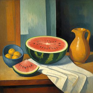 Nature morte à la pastèque
