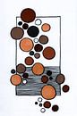 Retro Dots Brown Vertical by Patricia's Creations thumbnail