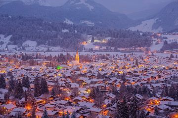 Oberstdorf, Allgäu Alps, Bavaria, Germany van Walter G. Allgöwer