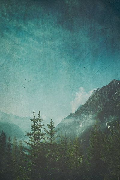 Vallée de montagne dans la brume matinale par Dirk Wüstenhagen