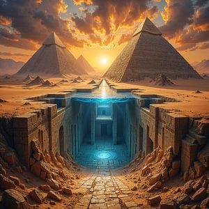 Fantasy Pharaoh Wall Art: SUBTERRA – The Pyramids and Their Hidden Underworld