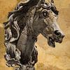 Standbeeld paard van Kjubik