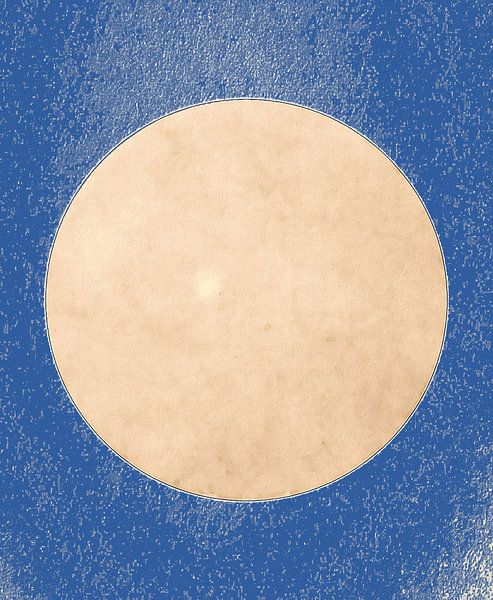 Moon in Soft Light in Natural Colors by Mad Dog Art