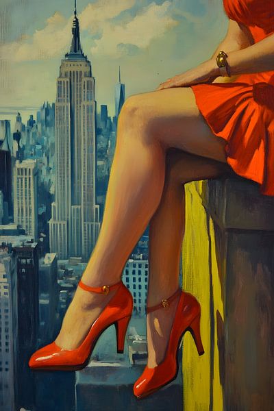 Red high heels and the dream of New York by Skyfall