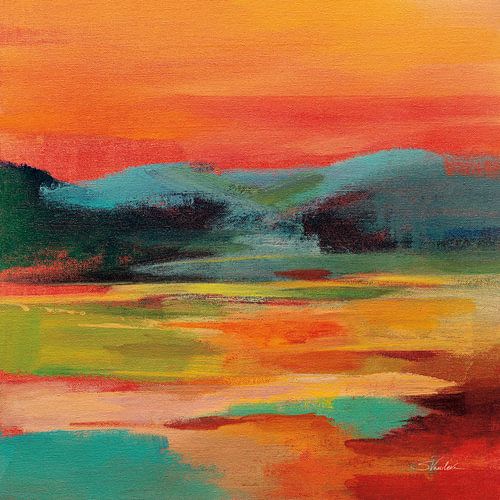 Flower Hill Sunset I, Silvia Vassileva