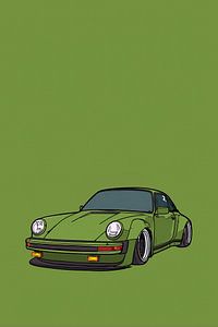 Groene Porsche 911