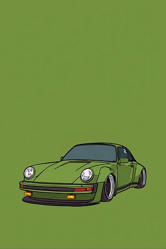 Porsche 911 verte