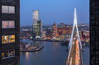 Erasmusbrug vanuit Zalmhaven van Prachtig Rotterdam thumbnail