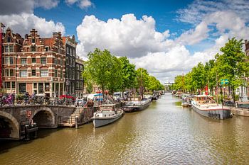 Le printemps à l'écluse de Papiermolen (Amsterdam)