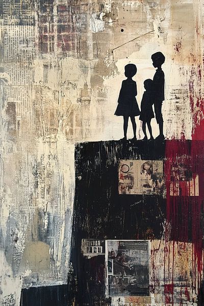 Shadow play | Children's Silhouettes by Eye catching paintings