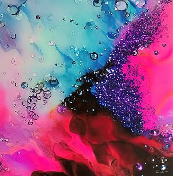 painting van alcohol ink en acryl van Gelissen Artworks