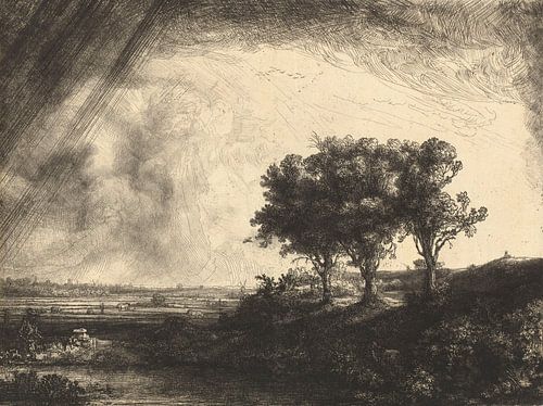 Die drei Bäume, Rembrandt van Rijn
