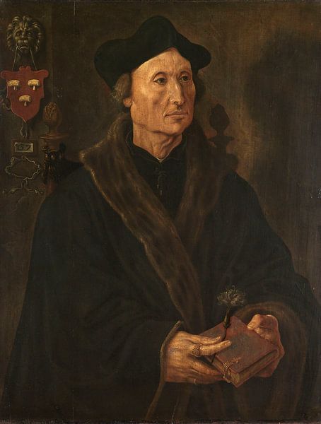 Portret van Johannes Colmannus (1471-1538), Maarten van Heemskerck, ca. 1538 - ca. 1540 van Marieke de Koning